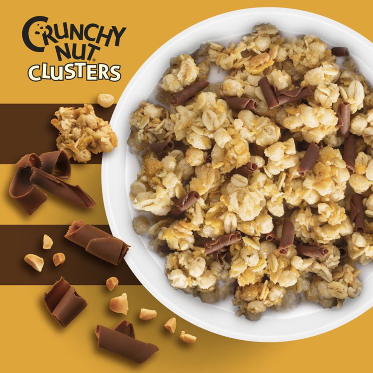 Kellogg's Crunchy Nut Clusters Chocolate Breakfast Cereal 400g | Zoom