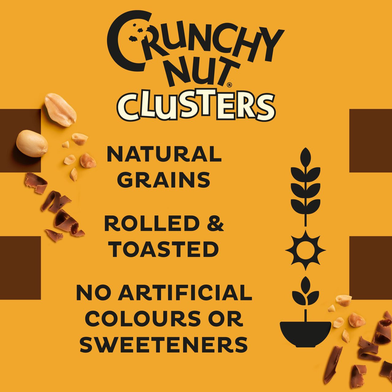 Kellogg's Crunchy Nut Clusters Chocolate Breakfast Cereal 400g