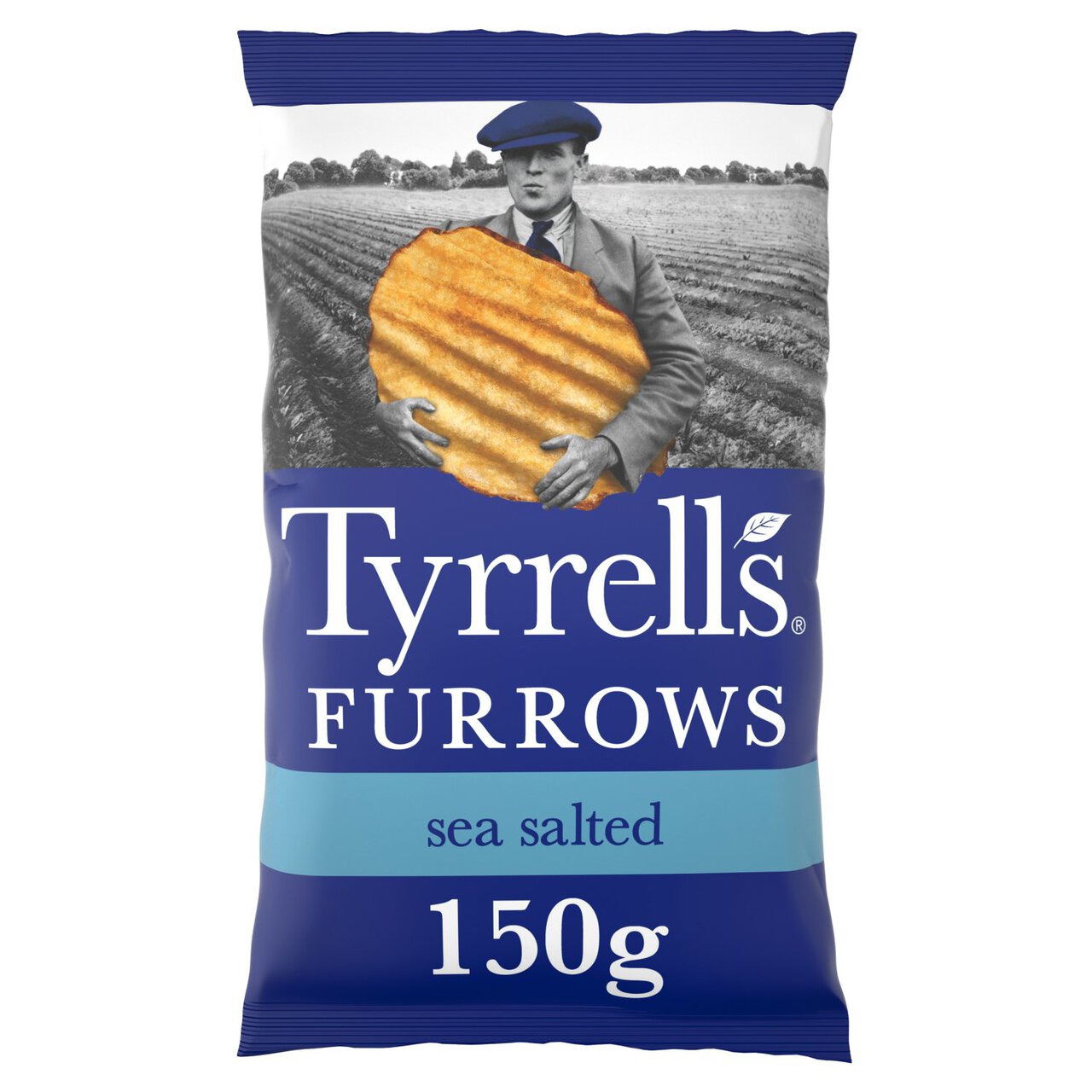 Tyrrells Furrows Sea Salted Sharing Crisps 150g