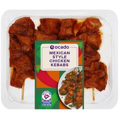 Ocado Mexican Style Chicken Kebabs 331g
