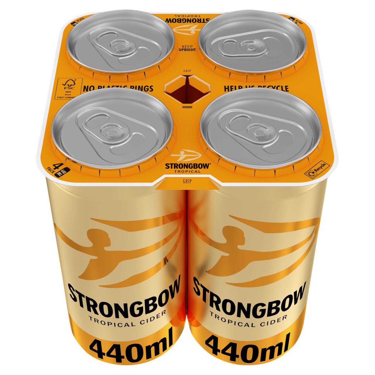 Strongbow Tropical Can Cider 4 x 440ml