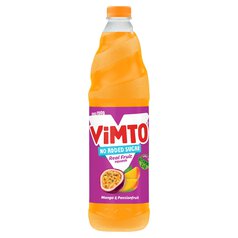 Vimto Mango & Passion Fruit No Added Sugar Squash 1l