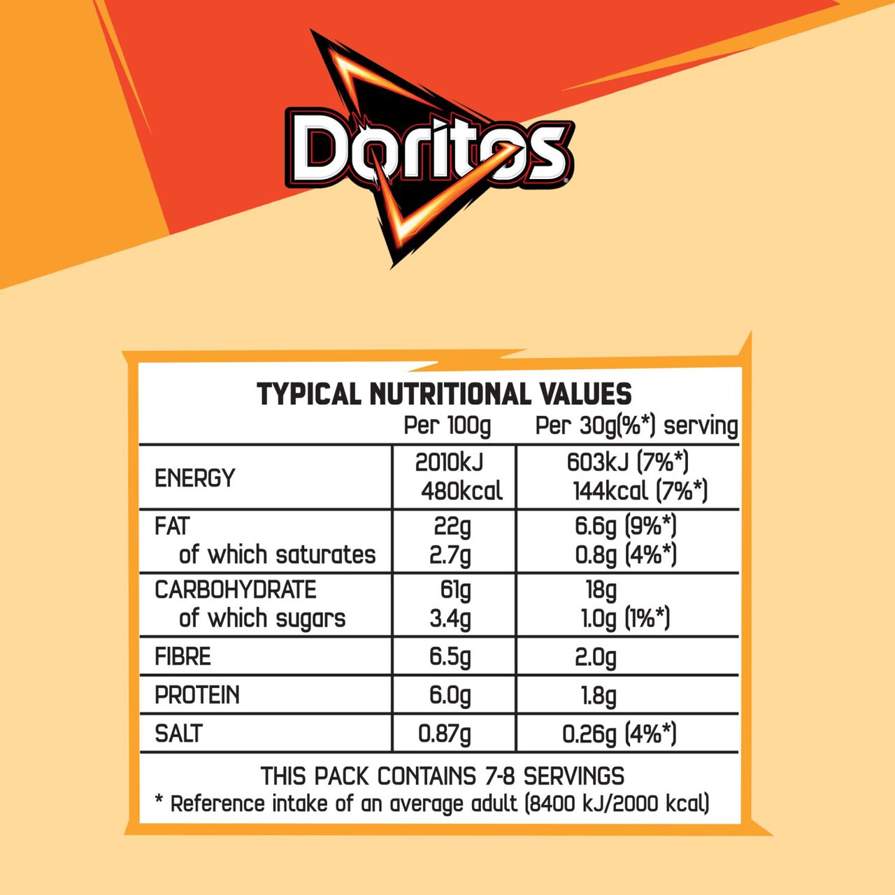 Doritos Dippers Hint of Paprika Tortilla Chips Sharing Bag Crisps 230g