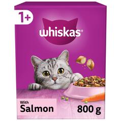 Whiskas 1+ Adult Dry Cat Food with Salmon 800g
