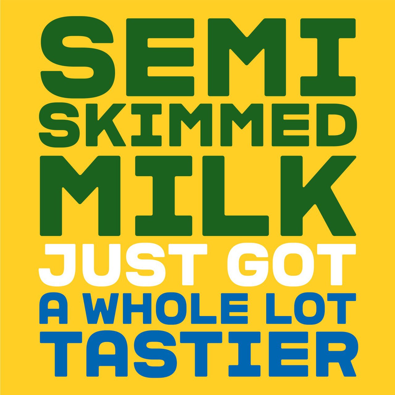 Arla BOB Semi-Skimmed Milk Tastes like Whole 2l