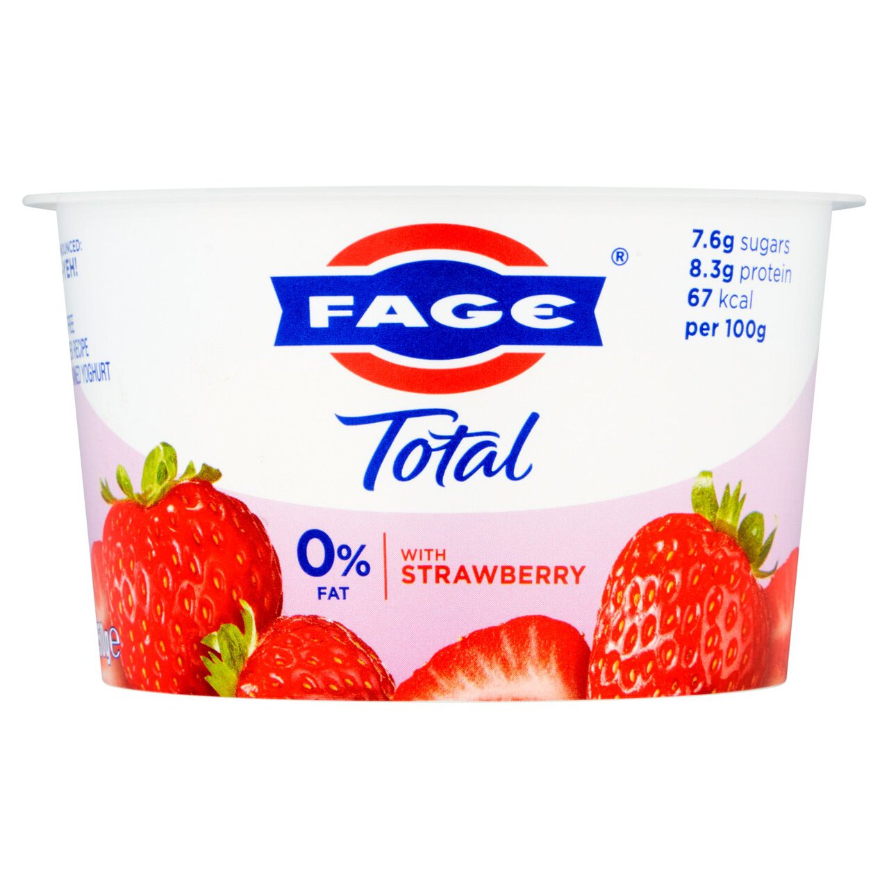 Fage Total 0% Greek Strained Yoghurt Split Pot with Strawberry Compote 150g
