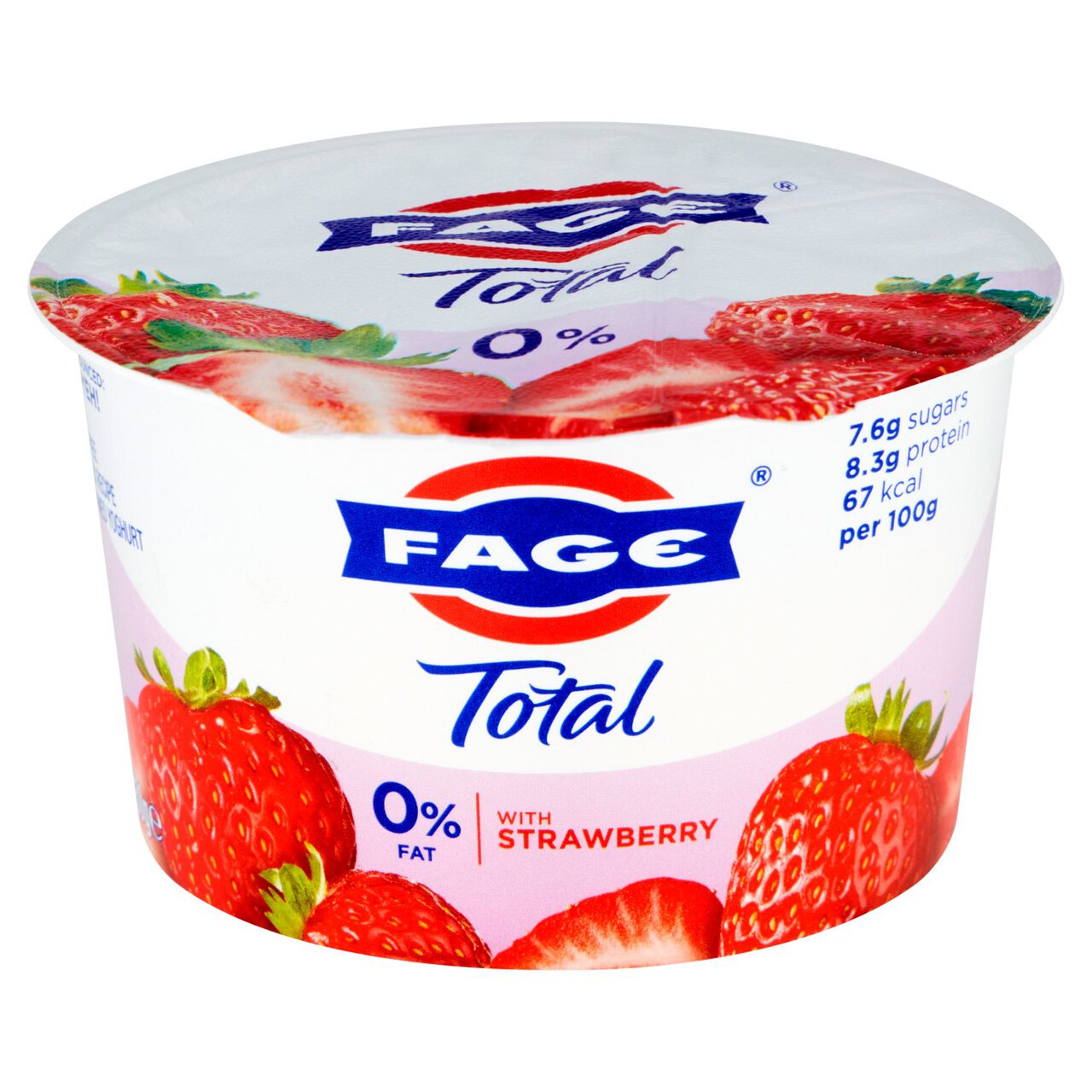 Fage Total 0% Greek Strained Yoghurt Split Pot with Strawberry Compote 150g