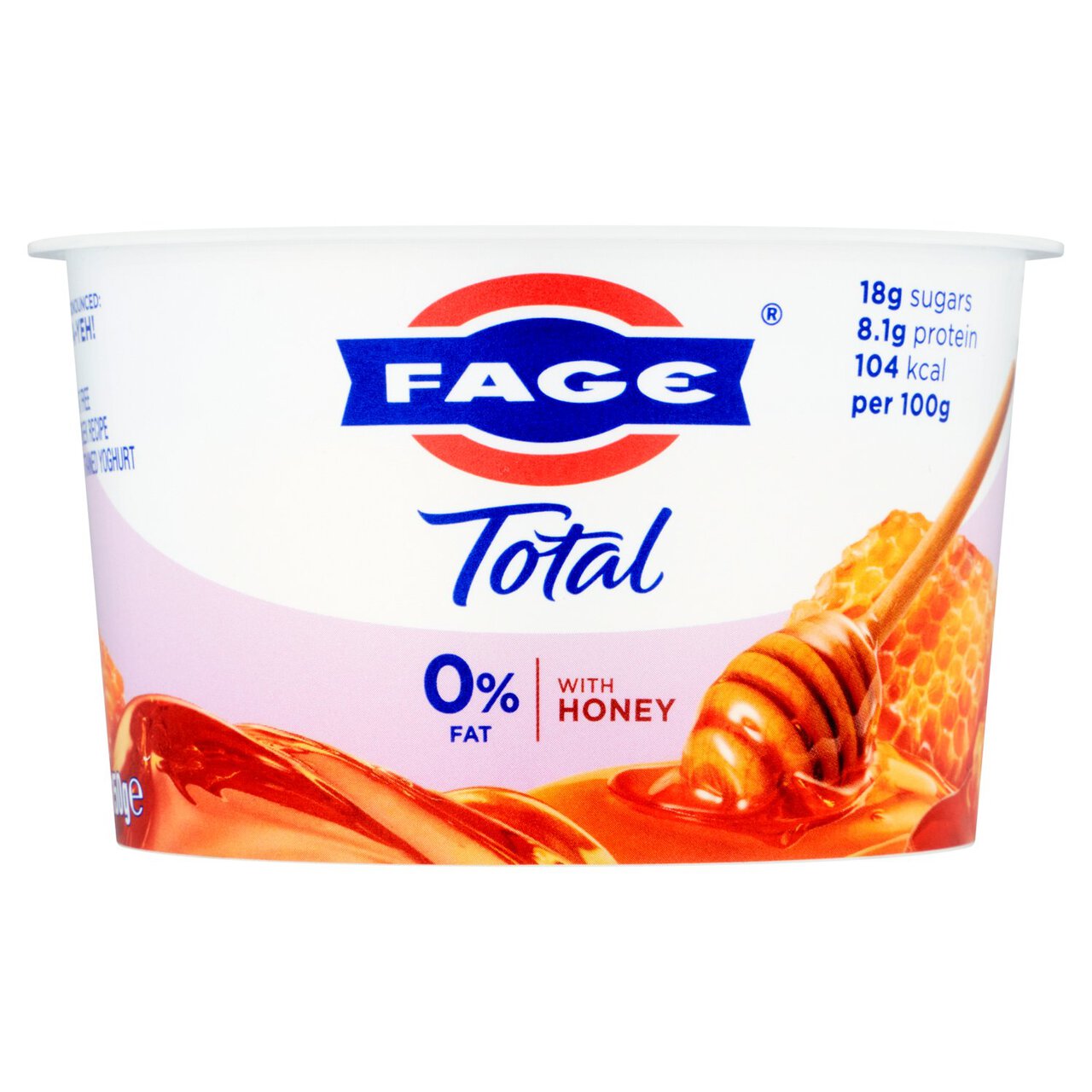 Fage Total 0% Fat Free Greek Recipe Strained Yoghurt with Honey 150g