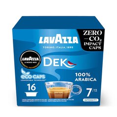 Lavazza A Modo Mio Compostable Dek Cremoso Coffee Capsules 16 per pack