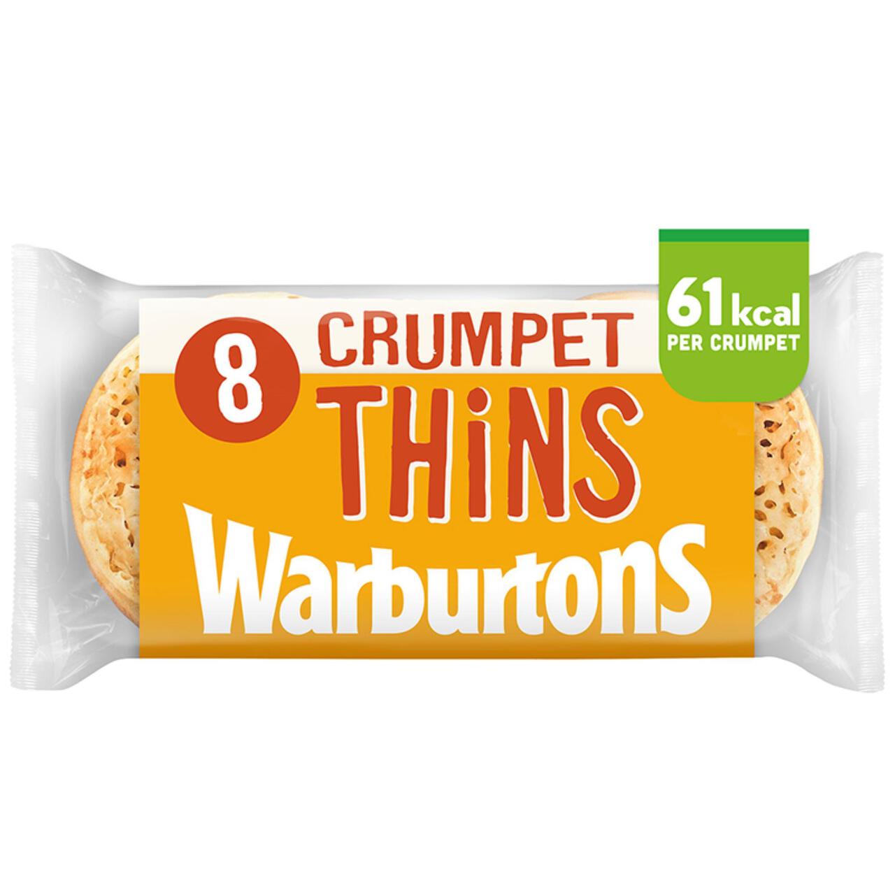 Warburtons 8 Crumpet Thins 8 per pack