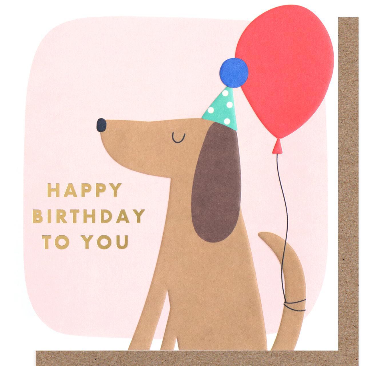 Caroline Gardner Happy Birthday Dog & Balloon