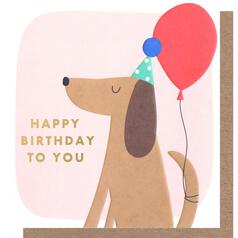 Caroline Gardner Happy Birthday Dog & Balloon