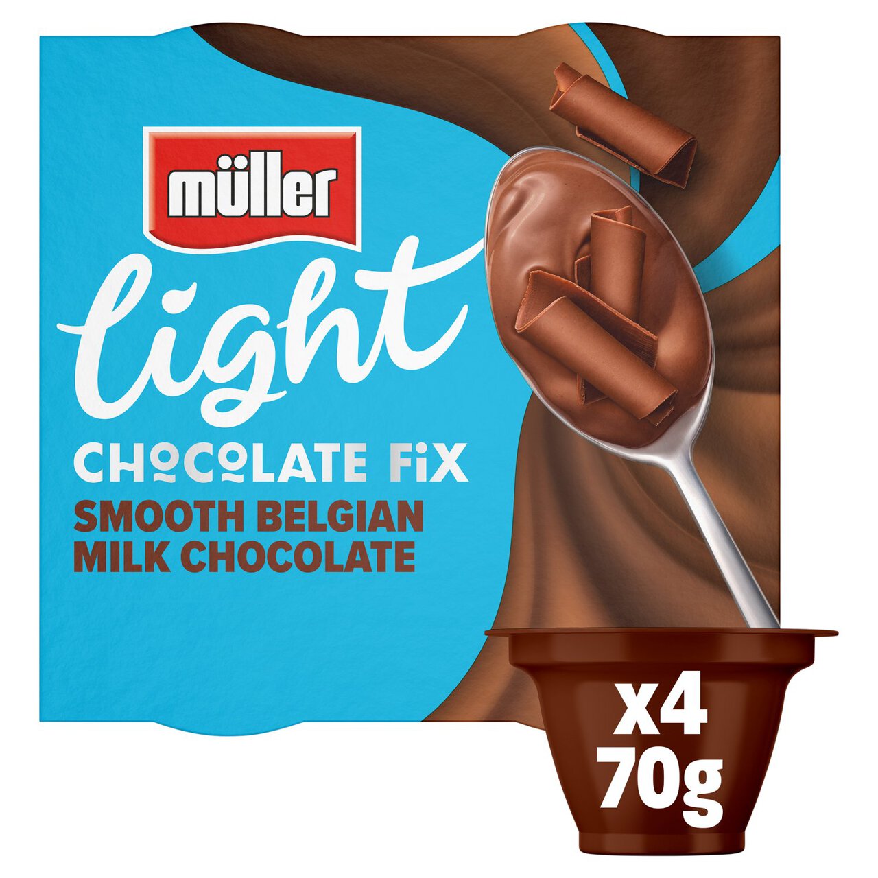 Muller Light Chocolate Fix Low Fat Dessert 4 x 70g