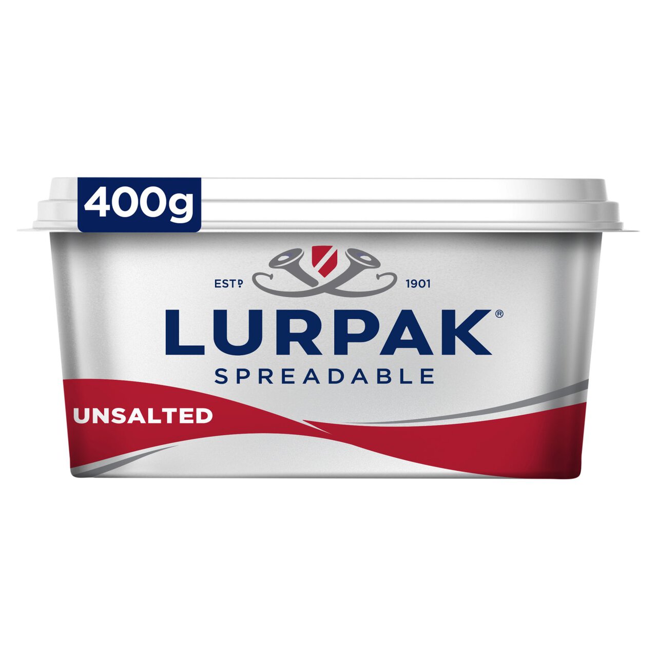 Lurpak Unsalted Spreadable Blend of Butter and Rapeseed Oil 400g