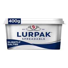 Lurpak Slightly Salted Spreadable Blend of Butter and Rapeseed Oil 400g 400g