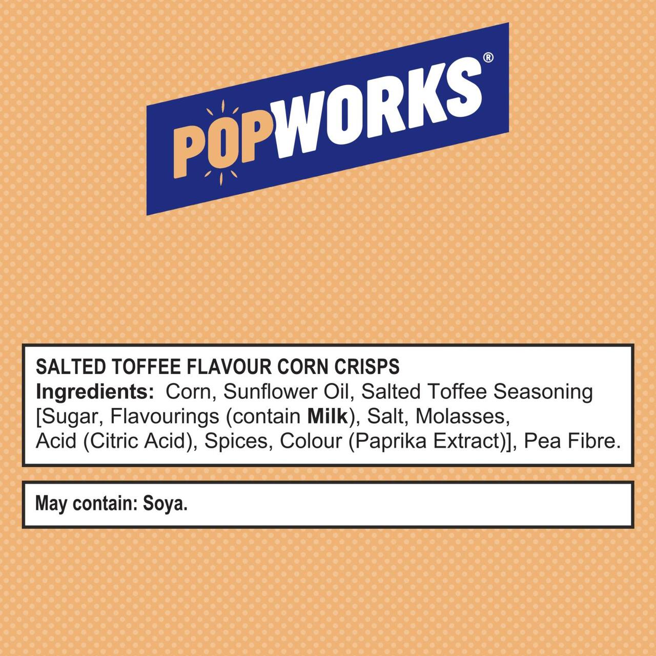 Popworks Salted Toffee Popped Crisps Sharing Bag 85g
