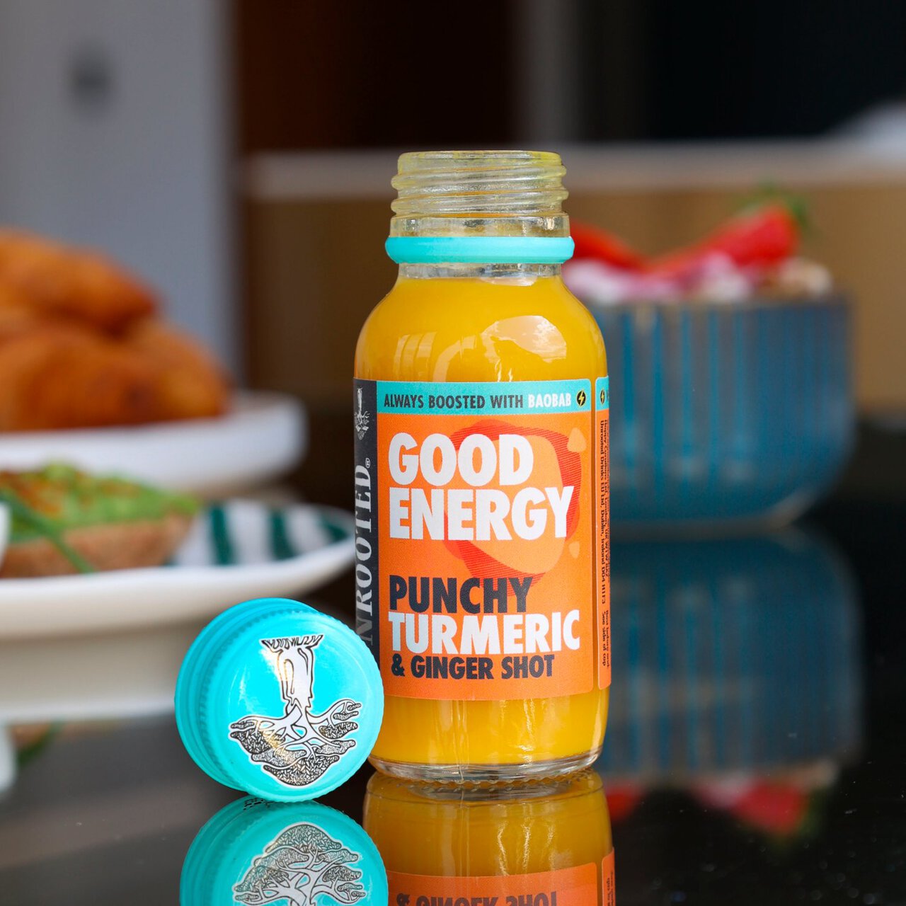 Unrooted Drinks Good Energy Punchy Turmeric & Ginger Single Shot 60ml