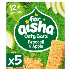 For Aisha Oaty Bars Broccoli & Apple 5 x 25g