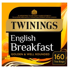 Twinings English Breakfast Tea 160 per pack