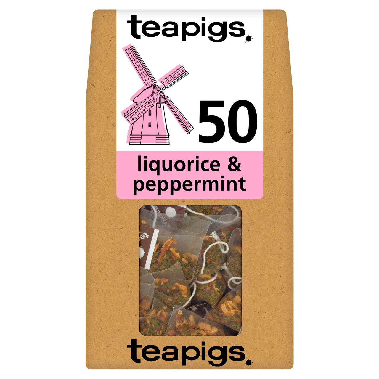 Teapigs Liquorice & Peppermint Tea Bags 50 per pack