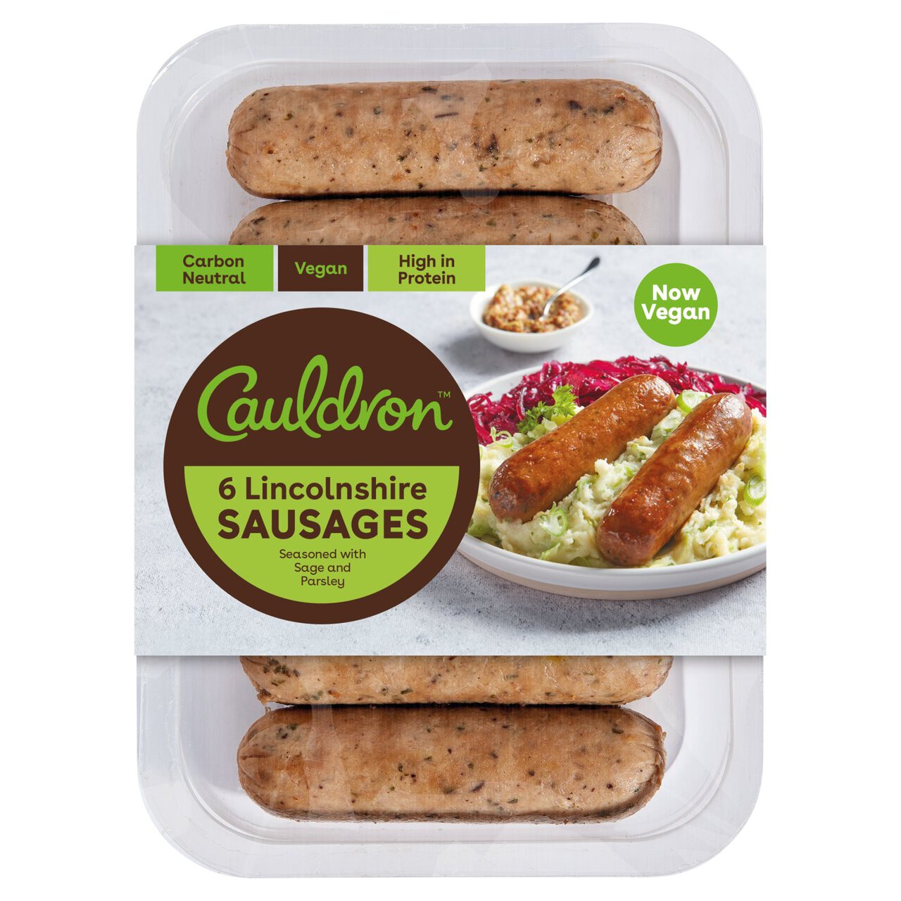 Cauldron Vegan Lincolnshire Sausages 276g