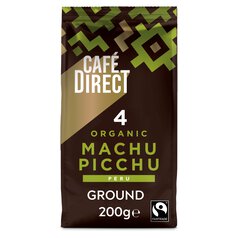 Cafedirect Fairtrade Organic Machu Picchu Peru Ground Coffee 200g
