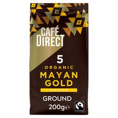 Cafedirect Fairtrade Organic Mayan Gold Mexico Ground Coffee 200g