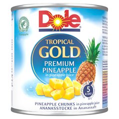Dole Pineapple chunks in juice cans 432g