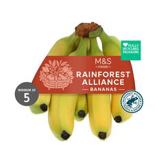 M&S Rainforest Alliance Small Bananas 5 per pack