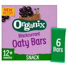 Organix Blackcurrant Organic Soft Oaty Bars Toddler Snack Multipack 6 x 23g
