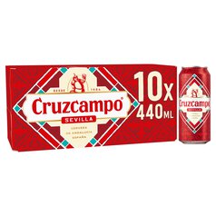 Cruzcampo Lager Beer Cans 10 x 440ml