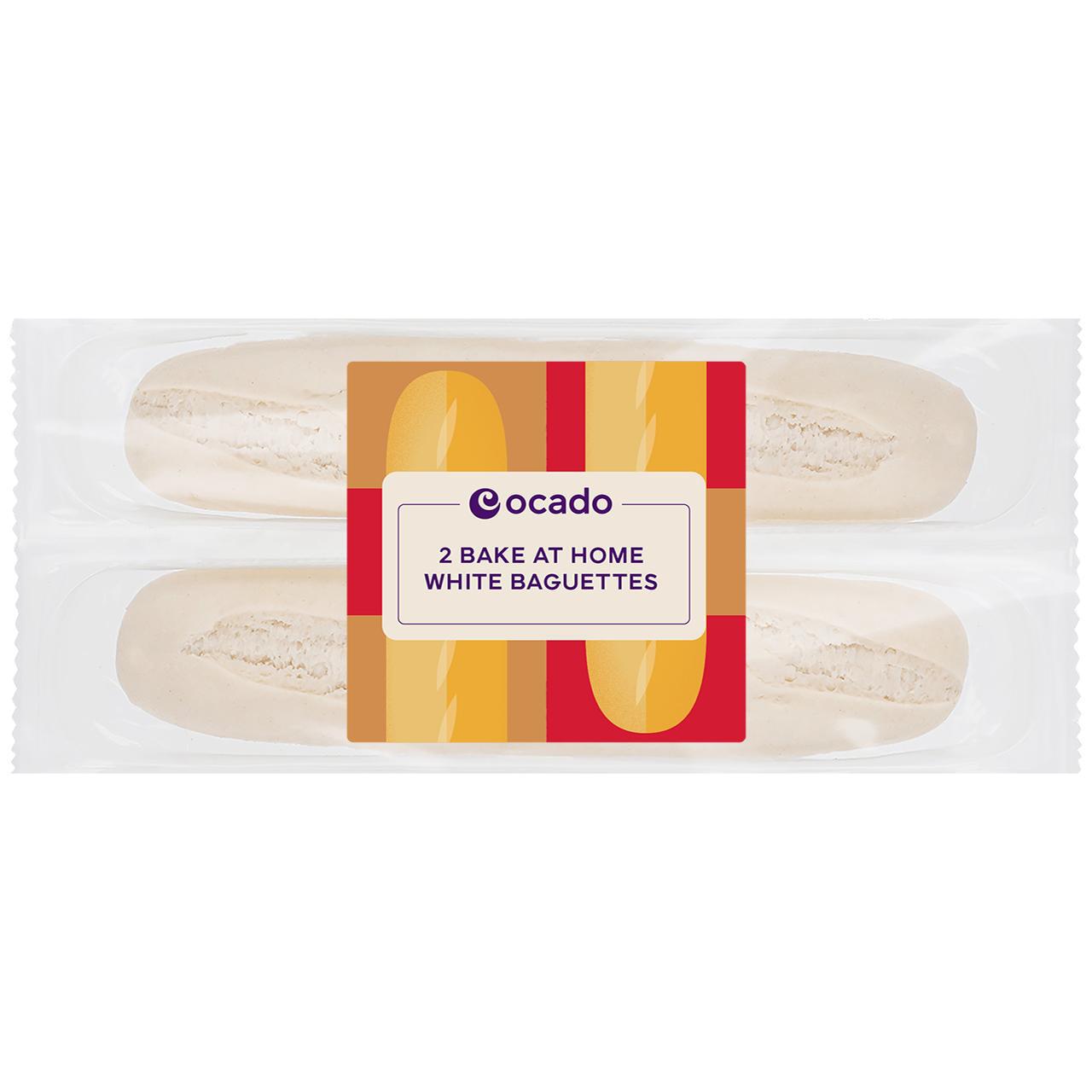 Ocado Bake at Home White Baguettes 2 per pack
