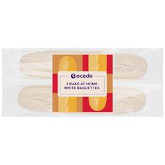 Ocado Bake at Home White Baguettes 2 per pack