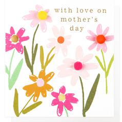 Floral Pompoms Mother's Day Card