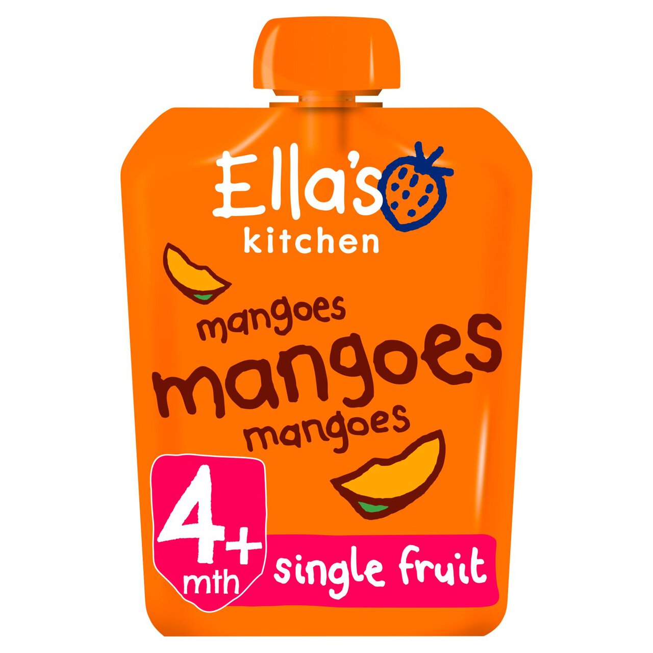 Ella's Kitchen Mango Organic Single Fruit Pouch, 4 mths+ 70g