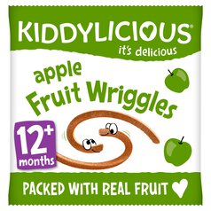 Kiddylicious Apple Fruit Wriggles, 12 mths+ 12g