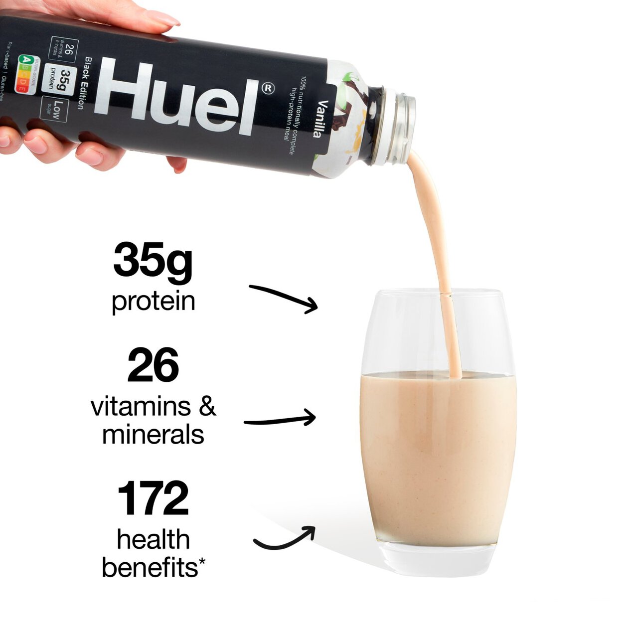 Huel Ready To Drink Black Edition Vanilla 500ml | Zoom