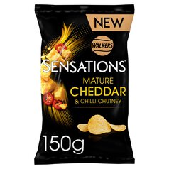 Walkers Sensations Mature Cheddar Cheese & Chilli Crisps 150g