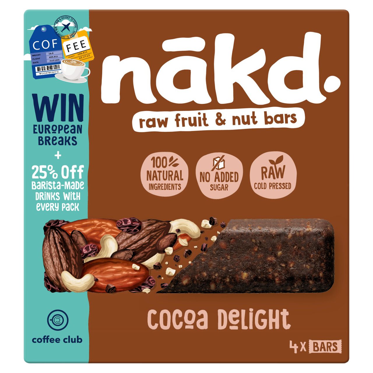 Nakd Cocoa Delight Multpack 4 x 35g