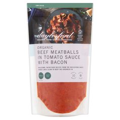 Daylesford Organic Beef Meatballs with Smoked Bacon in Tomato Sauce 550g