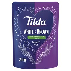 Tilda Microwave White & Brown Basmati Rice 250g