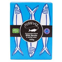 Fish 4 Ever Wild sprats in spring water 105g