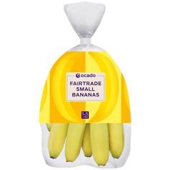 Ocado Small Fairtrade Bananas 10 per pack