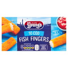 Young's 10 Cod Fish Fingers Frozen 250g