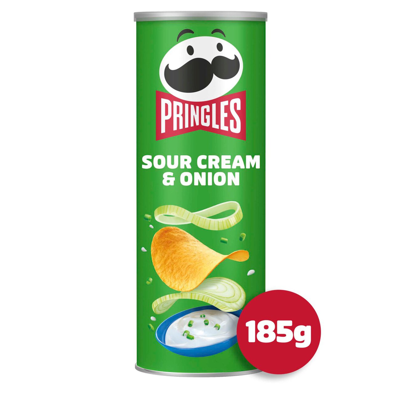 Pringles Sour Cream & Onion Sharing Crisps 185g
