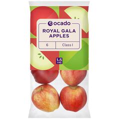 Ocado Royal Gala Apples 6 per pack