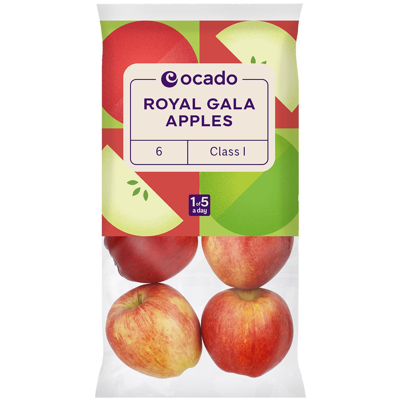 Ocado British Royal Gala Apples 6 per pack