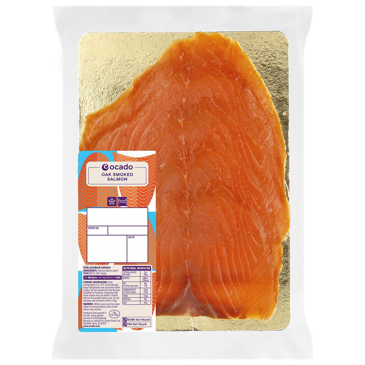 Ocado Oak Smoked Salmon 200g