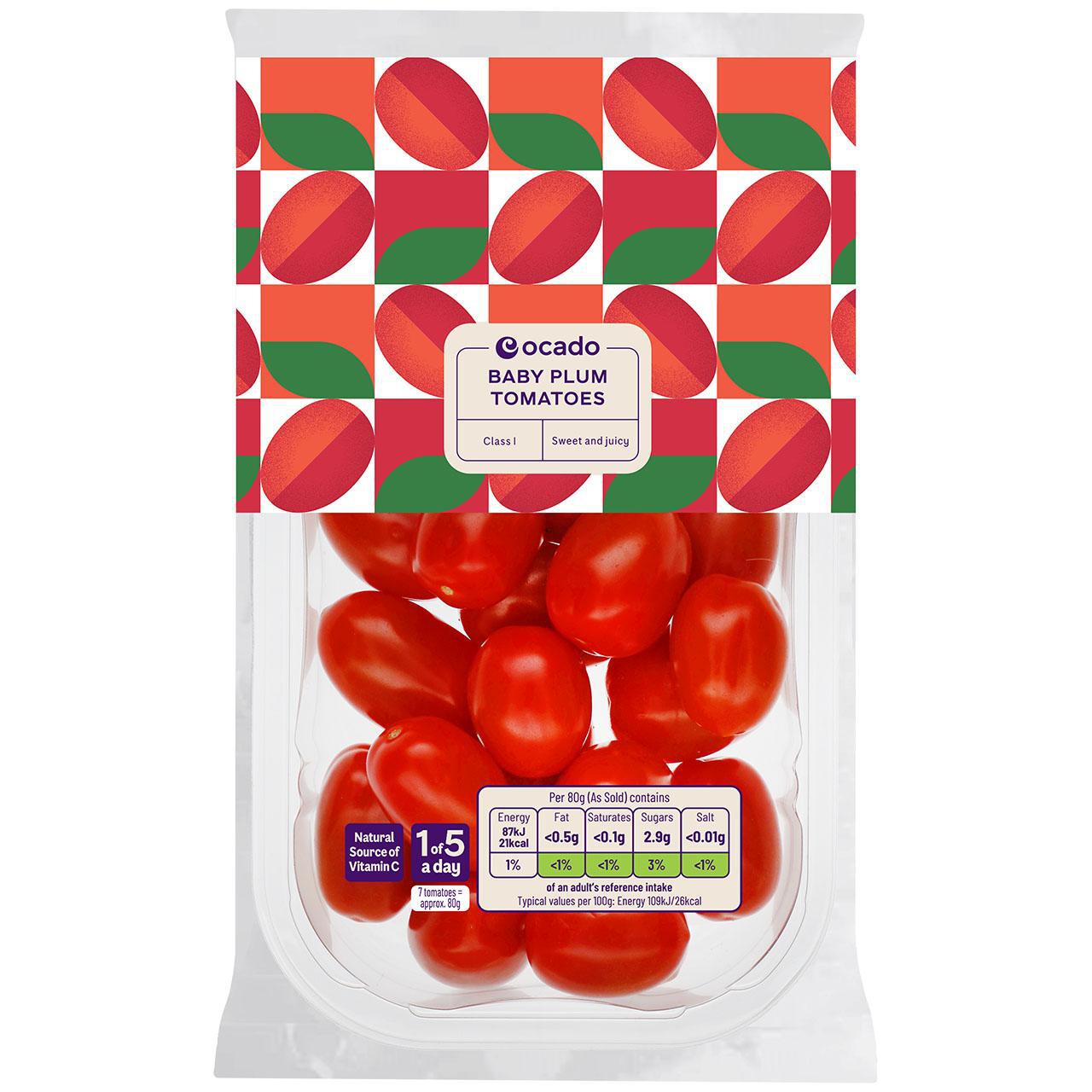 Ocado Baby Plum Tomatoes 325g