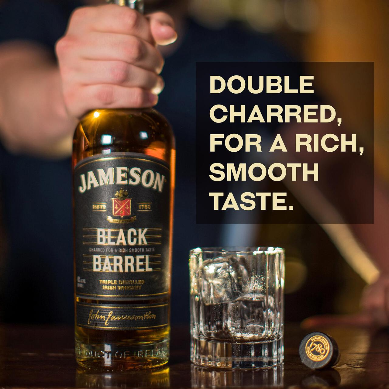 Jameson Black Barrel Triple Distilled Blended Irish Whiskey 70cl